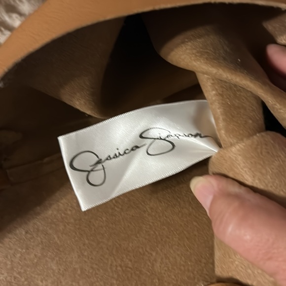 Jessica Simpson, faux leather Women Ten Tote, Color: Tan with fringe on sides.!! - Picture 5 of 7